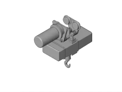Tecle Mecanico - 5-Ton Mechanical Chain Hoist 3D model
