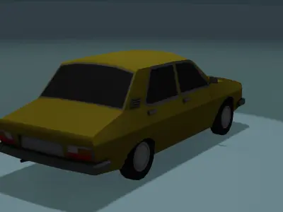 LOW POLY Anadol Car Free low-poly 3D model