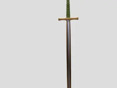 Sword Low-poly 3D model 30