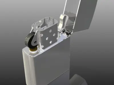 Zippo Lighter 3D model buy