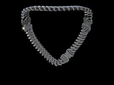 Clasp Chain 1 Low-poly 3D model