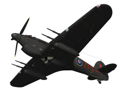 Hawker Hurricane MK2c 3D model