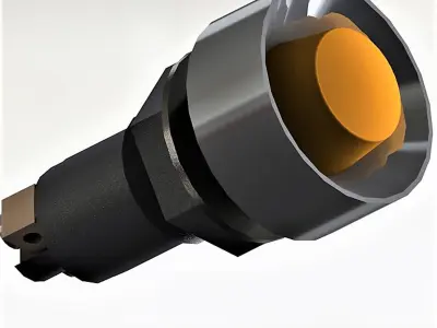 signal light orange 3D model