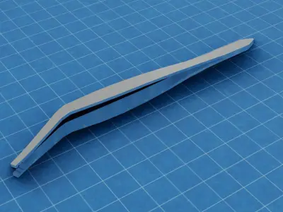 Various tools Low-poly 3D model