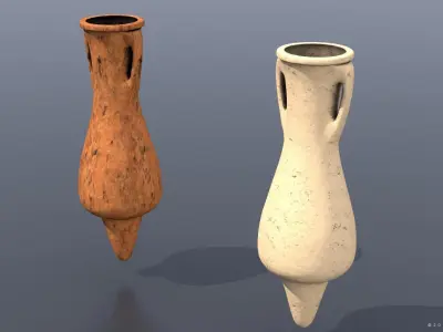 Dressel-38 type Amphora Low-poly 3D model