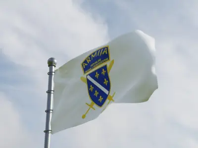 Animated Bosnia and Herzegovina Flags 3D model