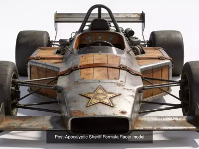 Post Apocalyptic  Military Sand Buggy Collection 3D Model Pack