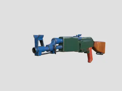 cartoon ak47 toy model 3D model