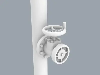 Firepro Water Cannon Low-poly 3D model