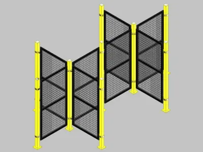 26348-SAFETY FENCE 8 UNIT 3D model