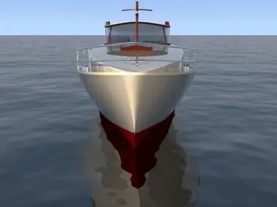 yacht motor 3D model