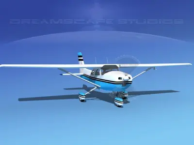 Cessna 172 Skyhawk 1976 V07 3D model