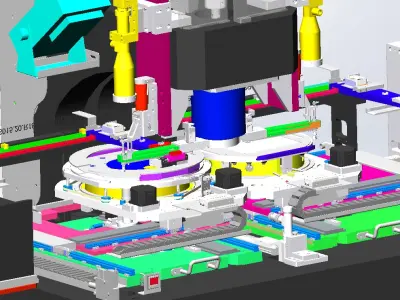 Die- to Wafer Sorter machine 3D model