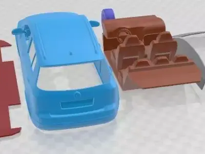 Volkswagen Cross Golf 2011 Printable Car 3D print model