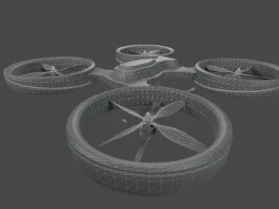Futuristic Drone 3D model purchase