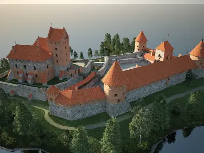 Trakai Island Castle  3D model
