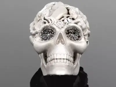 Skull pendants  antique sculpture   3D print model