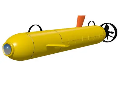 Unmanned Underwater Vehicle 3D model