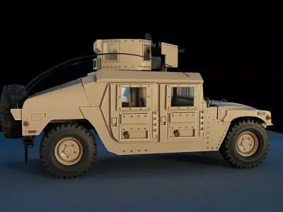 Humvee Military M1114 3D model