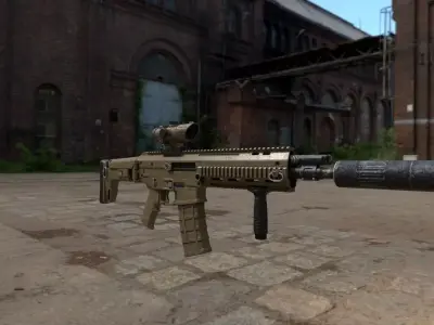 FN-SCAR rifle for gta 3D model purchase