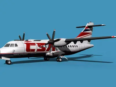 ATR-42-320 Czech Air 3D model