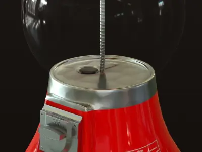 Gumball Machine Low-poly 3D model
