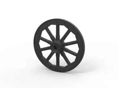  Wagon wheel 3D print model