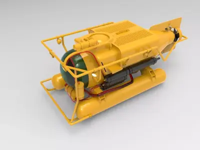Submersible Underwater Vehicle 3D model