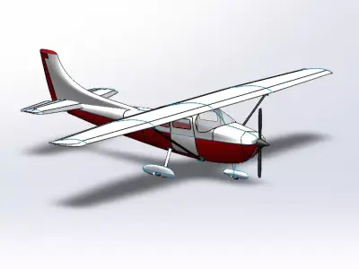 Cessna airplane 3D model