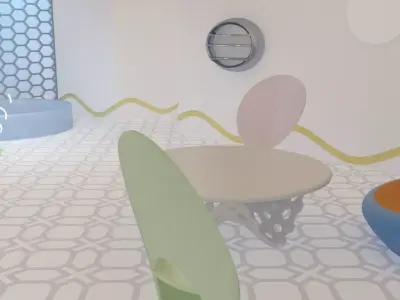 Science Fiction Futuristic Interior 3D model