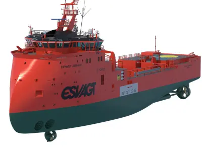 Fast Rescue Vessel ESVAGT AURORA 3D model