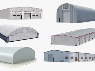 Warehouse and Hangars 3D Models Collection 2 3D model