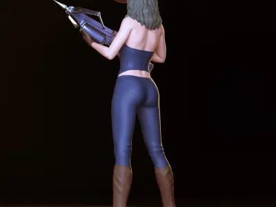 Van Helsing Girl 3D print model