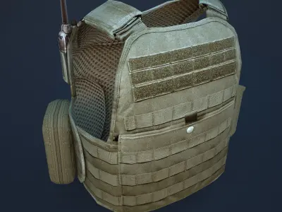 body armor Low-poly 3D model purchase