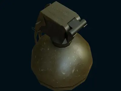 M67 Hand Grenade Bomb Gaming Model Low-poly 3D model
