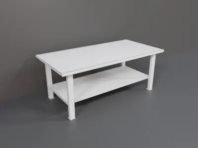 Industrial Workshop Worktable Large PBR Low-poly 3D model