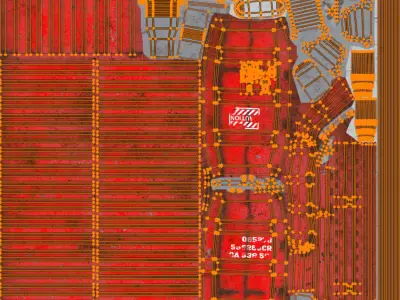 Rusty shipping containers Low-poly 3D model