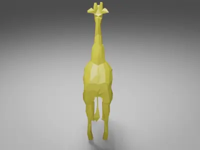 Geometric Giraffe Low-poly 3D model