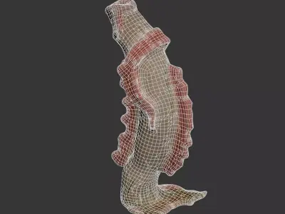 pearce williams small coral fish vase 3D model