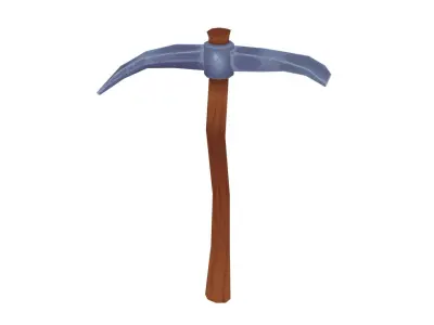 Iron Pickaxe - Hand Painted 3D model