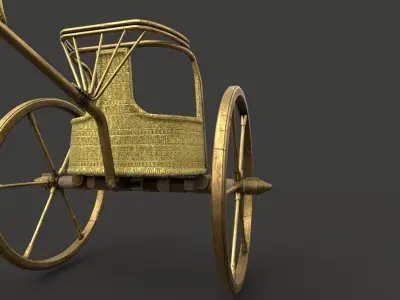 Tutankhamun Ancient Egypt GOLD CHARIT 3D MODEL Low-poly 3D model purchase