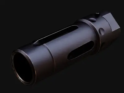 KAC 762 KDC TRIPLE TAP  Low-poly 3D model