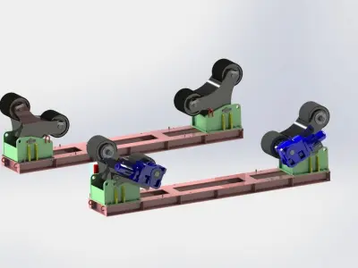 Welding rotator from 4000kg to 10000kg 3D model