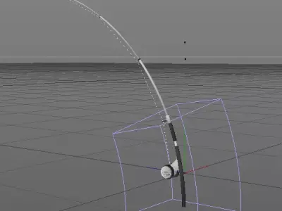 fishing rod Free 3D model