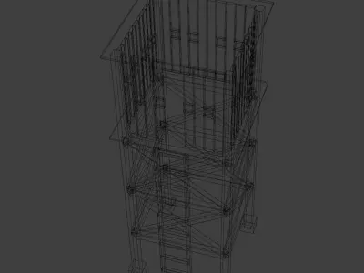Guard Tower Low-poly 3D model purchase