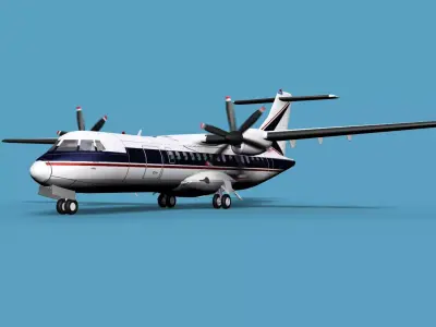 ATR  ATR-42-500 Everette Charter 3D model