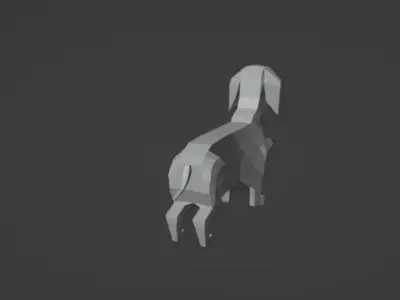 dachshund 3D model