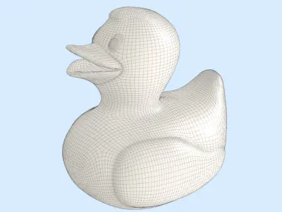 Duck Toy Free low-poly 3D model