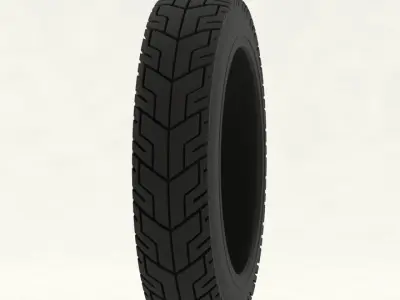 Motorcycle tire 3D model