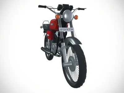 Yamaha RX 100 Motorcycle 3D model